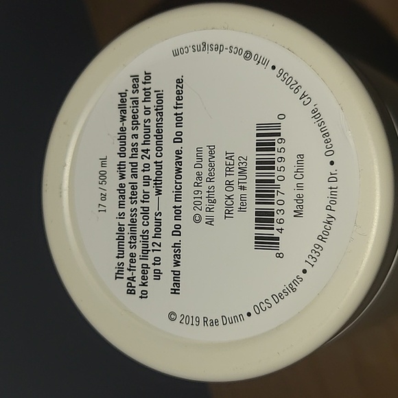 Rae Dunn "TRICK OR TREAT" Stainless Steel Tumbler - Picture 4 of 4